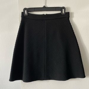 & Other Stories Black Textured Mini Skirt Size 6